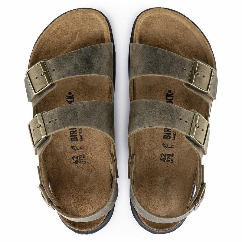 Milano Birkenstock Rugged Oiled Kozene Panske Hnedožltý | SK 338DFM